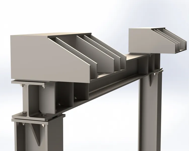 Structural steel door support framing fabricated by Koyda at the Peninsula Hotel